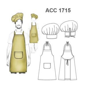 DELANTAL Y GORRO DE COCINA ACC 1715