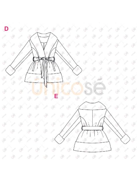 MOLDE ABRIGO CORTO MUJER 2404 - Image 5