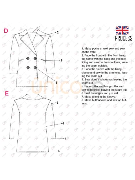 MOLDE ABRIGO GAMULAN MUJER 2301 - Image 4