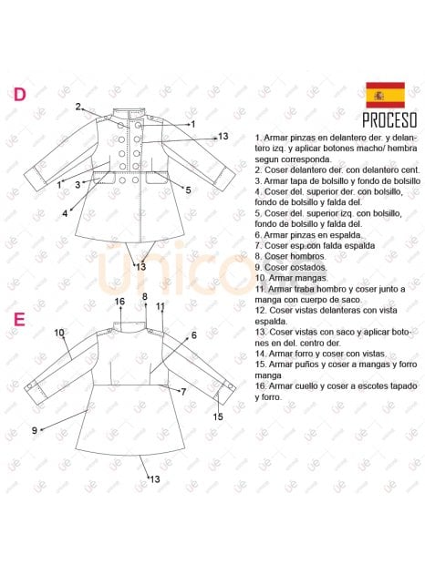 ABRIGO MILITAR NIÑA 2201 - Image 3