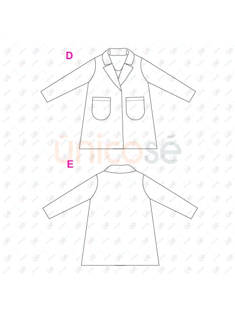 MOLDE ABRIGO SACO MUJER 2405 - Image 5