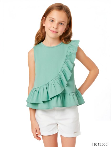 MOLDE BLUSA ASIMETRICA NIÑA 2202 - Image 2