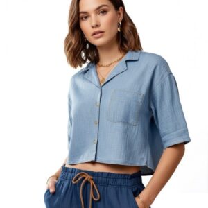 MOLDE BLUSA CROP MUJER 2403