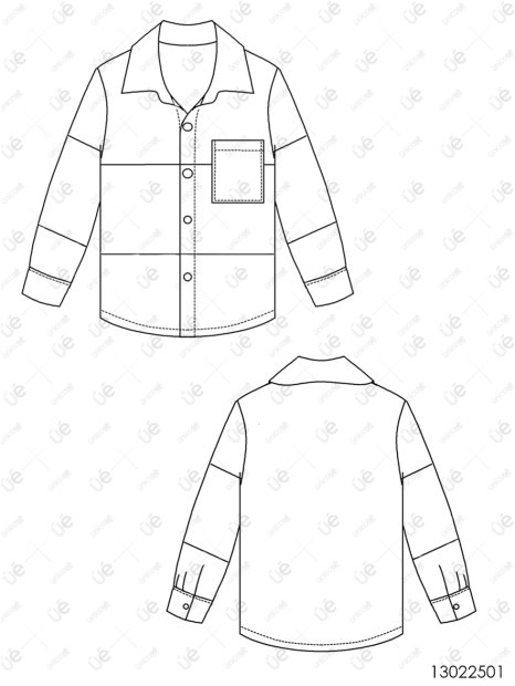 MOLDE CHAQUETA CORTES NIÑO 2501 - Image 4