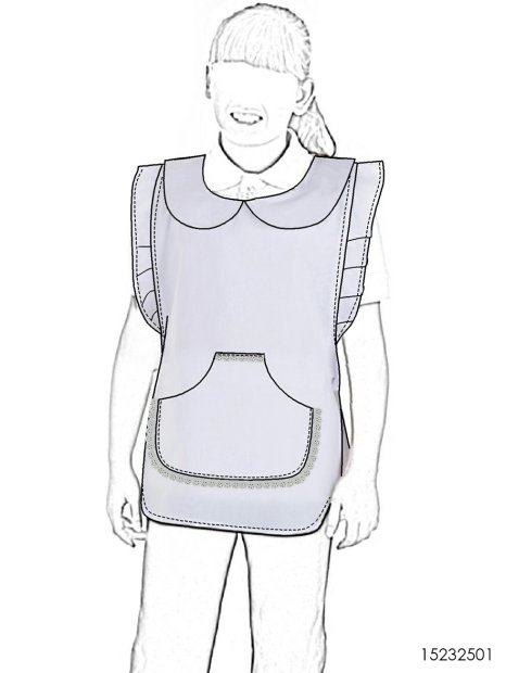 MOLDE ESCOLAR DELANTAL CHINITO 2501 - Image 5