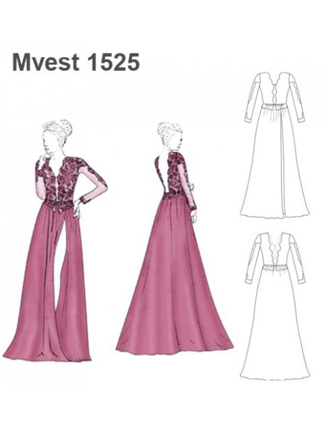 VESTIDO LARGO MUJER 1525 - Image 2
