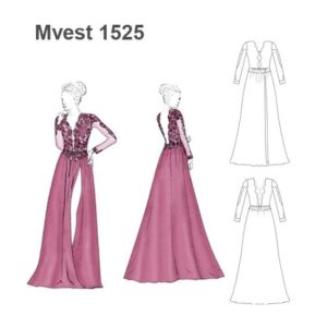 VESTIDO LARGO MUJER 1525