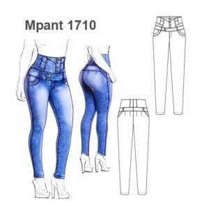 PANTALON  LEVANTA COLA MUJER 1710