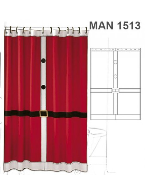 CORTINA BAÑO NAVIDAD MAN 1513 - Image 2