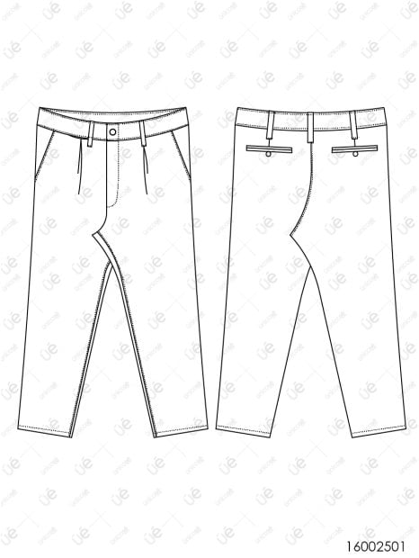 MOLDE PANTALON CLASICO HOMBRE RT 2501 - Image 5