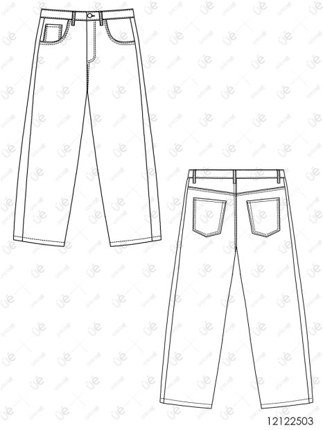 MOLDE PANTALON CON FRANJA HOMBRE 2503 - Image 4