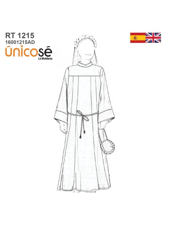 MOLDE TUNICA PRIMERA COMUNION RT 1215AD