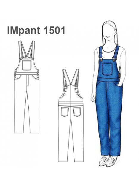 PANTALON JARDINERA NIÑA 1501 - Image 2