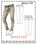 MOLDE PANTALONES MUJER - 2 - Imagen 15