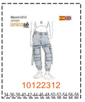 MOLDE PANTALONES MUJER - 5 - Imagen 42