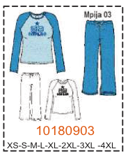 MOLDE PIJAMA MUJER 1 - Imagen 3