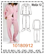 MOLDE PIJAMA MUJER 1 - Imagen 12