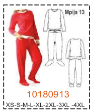 MOLDE PIJAMA MUJER 1 - Imagen 13