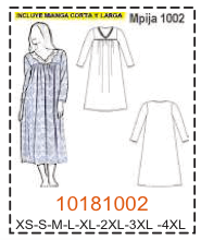 MOLDE PIJAMA MUJER 1 - Imagen 20