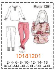 MOLDE PIJAMA MUJER 1 - Imagen 23