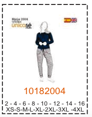 MOLDE PIJAMA MUJER 1 - Imagen 38