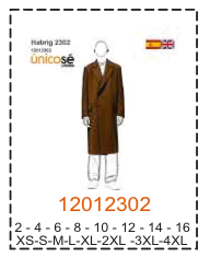 MOLDE ABRIGO HOMBRE - Imagen 14