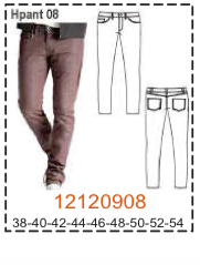 MOLDE PANTALONES HOMBRE 1 - Imagen 8