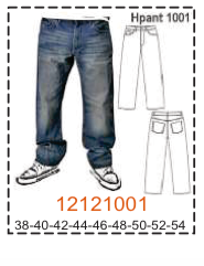 MOLDE PANTALONES HOMBRE 1 - Imagen 9