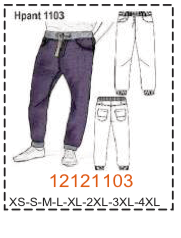 MOLDE PANTALONES HOMBRE 1 - Imagen 12