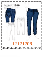 MOLDE PANTALONES HOMBRE 1 - Imagen 20