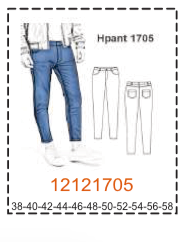 MOLDE PANTALONES HOMBRE 1 - Imagen 40