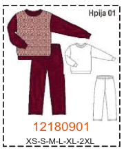 MOLDE PIJAMAS HOMBRE