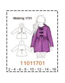 MOLDE ABRIGO NIÑA - Imagen 3