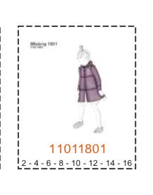 MOLDE ABRIGO NIÑA - Imagen 4