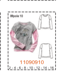 MOLDE POLERAS NIÑA - 1 - Imagen 10