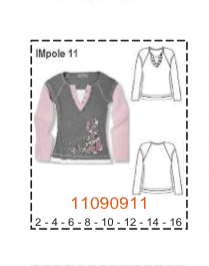 MOLDE POLERAS NIÑA - 1 - Imagen 11