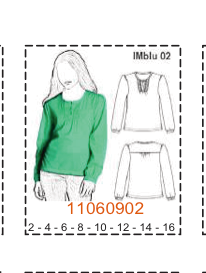 MOLDE BLUSAS NIÑA - Imagen 2