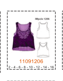 MOLDE TOPS NIÑA - Imagen 2