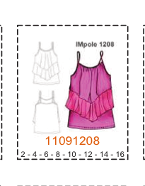 MOLDE TOPS NIÑA - Imagen 3