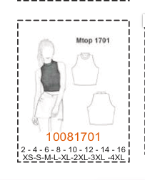 MOLDE TOPS NIÑA - Imagen 6