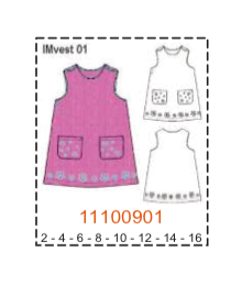 MOLDE VESTIDOS NIÑA - 1