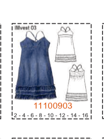 MOLDE VESTIDOS NIÑA - 1 - Imagen 3