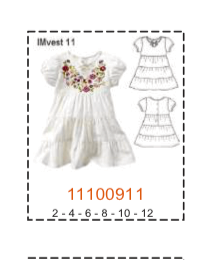 MOLDE VESTIDOS NIÑA - 1 - Imagen 11