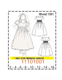 MOLDE VESTIDOS NIÑA - 1 - Imagen 16