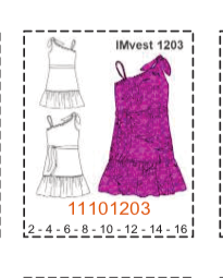 MOLDE VESTIDOS NIÑA - 1 - Imagen 24