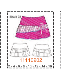 MOLDE FALDAS NIÑA - Imagen 2