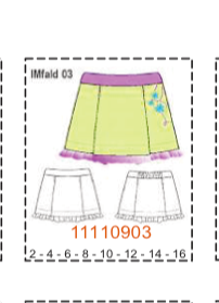 MOLDE FALDAS NIÑA - Imagen 3
