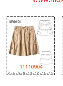 MOLDE FALDAS NIÑA - Imagen 4
