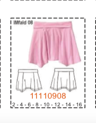 MOLDE FALDAS NIÑA - Imagen 8