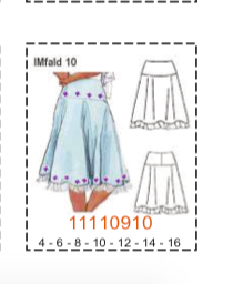 MOLDE FALDAS NIÑA - Imagen 10